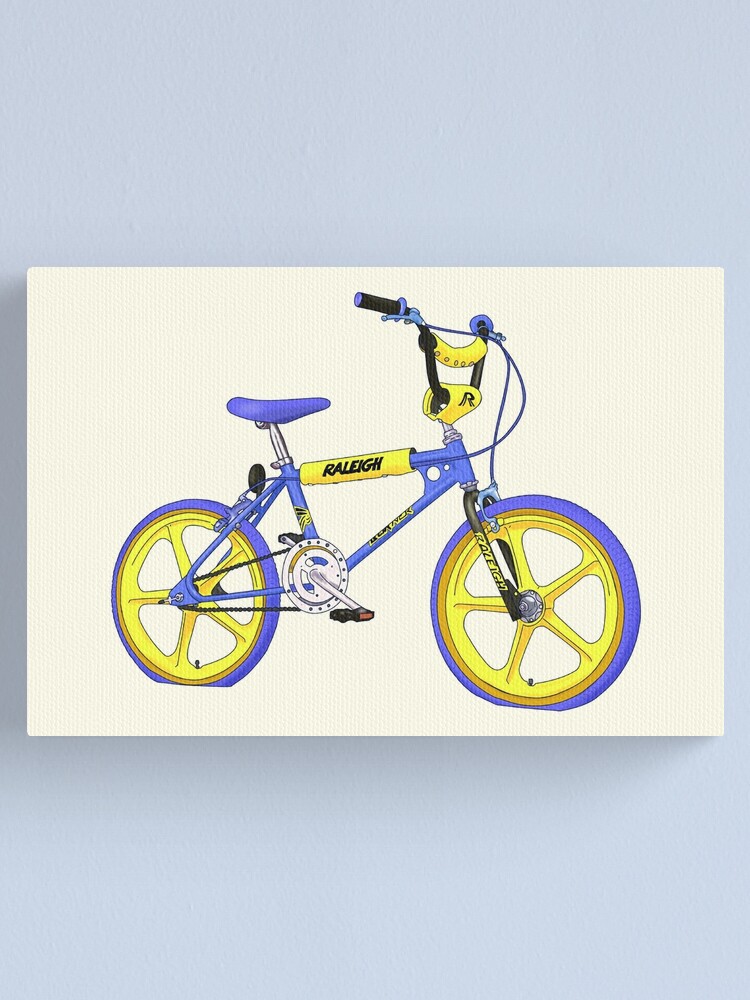 yellow and blue bike
