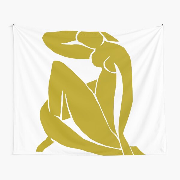 Item preview, Matisse Cut Out Figure #2 Mustard Yellow designed and sold by ShaMiLaB.