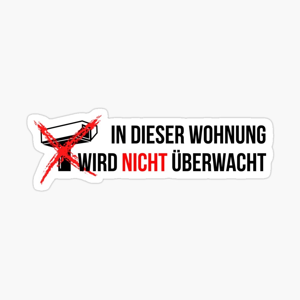 Nicht überwacht Sticker