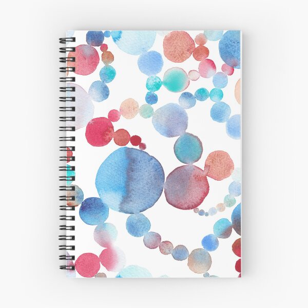 Item preview, Blue and crimson abstract watercolour pattern  designed and sold by Zoya Makarova.
