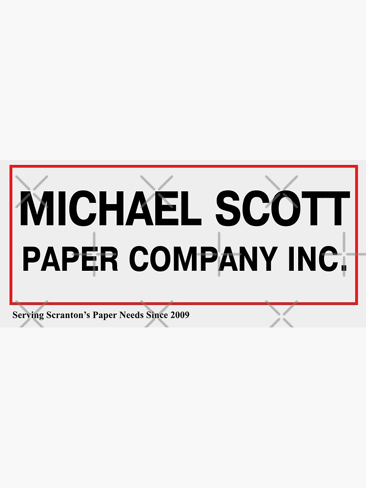 Dunder Mifflin Paper Company Logo Sticker Decal (The Office Funny tv Show)  3 x 4 inch c