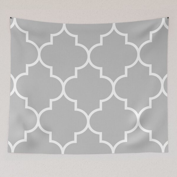 Item preview, Quatrefoil Large Silver Gray designed and sold by rewstudio.