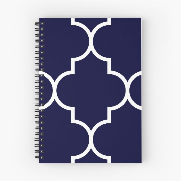 Item preview, Quatrefoil Large Navy Blue designed and sold by rewstudio.