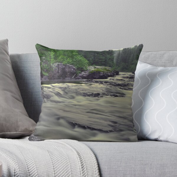 Whitefish River Throw Pillow