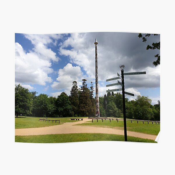 Totem pole vs direction pole at valley gardens Poster