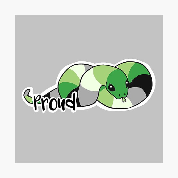 Item preview, Aromantic LGBT Pride Snake designed and sold by Finn van Cappelle.