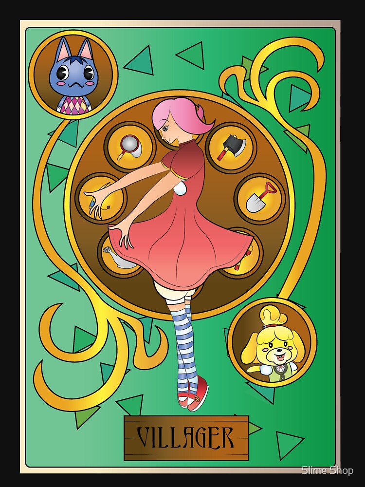 Animal Crossing Villager Art Nouveau by BlazeDazzleDusk