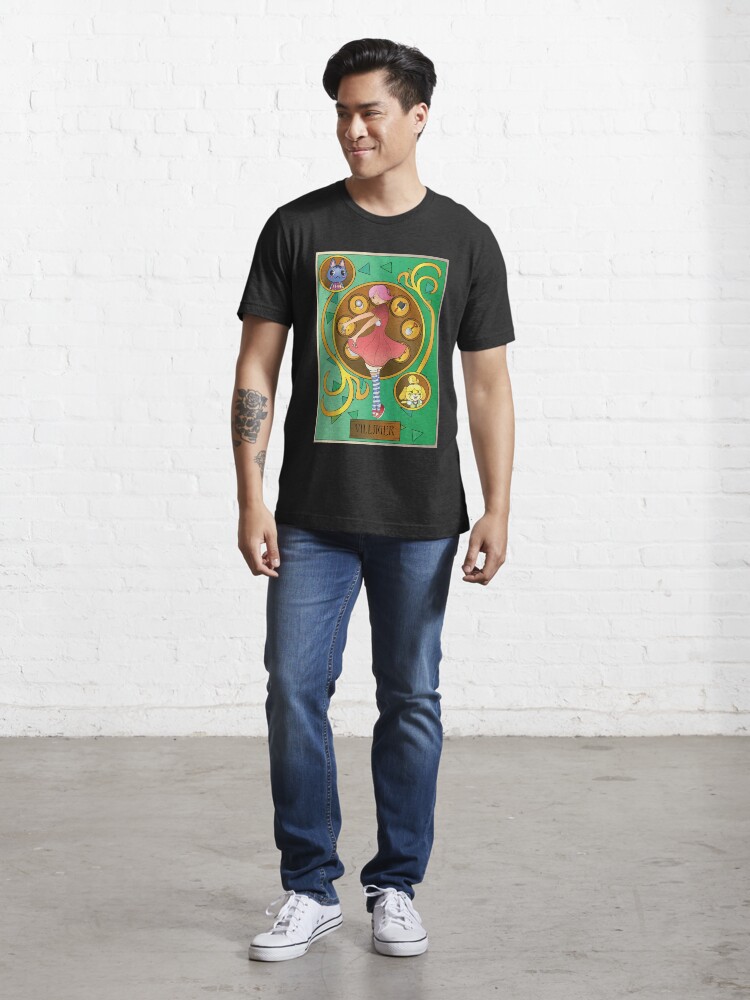 Alternate view of Animal Crossing Villager Art Nouveau Essential T-Shirt