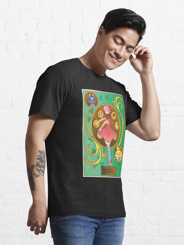 Alternate view of Animal Crossing Villager Art Nouveau Essential T-Shirt