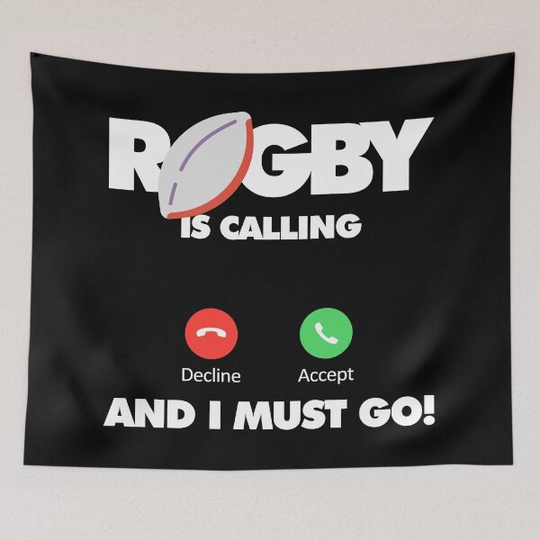 Item preview, Rugby is calling and I must go, Funny Sport Player designed and sold by elhefe.