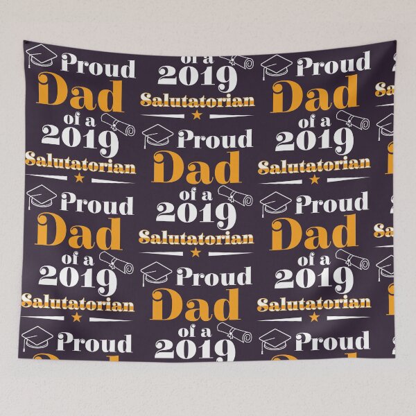 Item preview, Mens Salutatorian Class of 2019 Proud Dad Family Graduation  print designed and sold by doodabobs.