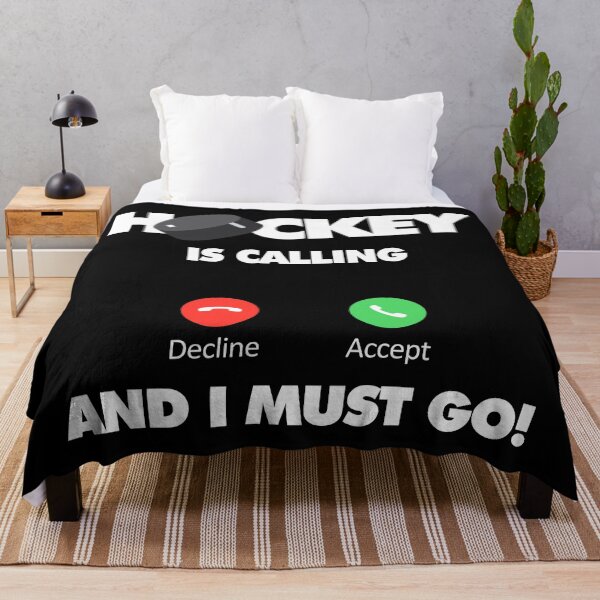 Item preview, Hockey is calling and I must go, Funny Sport Player designed and sold by elhefe.