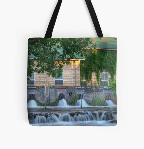 Spearfish Creek Pump House All Over Print Tote Bag