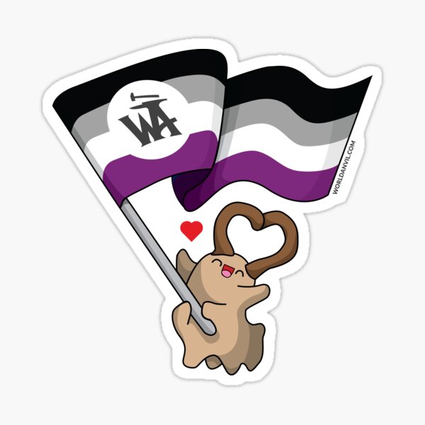 Asexual Pride Udan Sticker