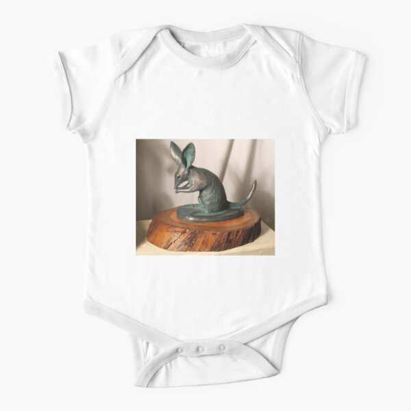 Bilby - sculpture by Avril Thomas Short Sleeve Baby One-Piece