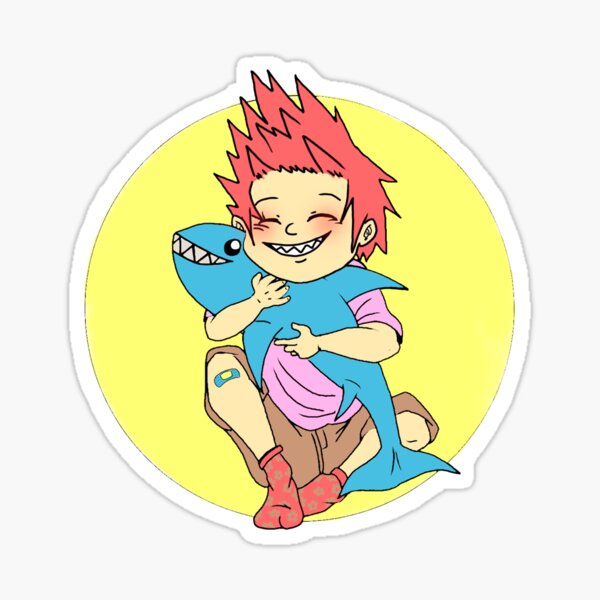 Baby Shark Kirishima Sticker By Danaschmidt Redbubble