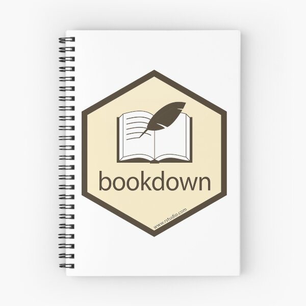 Item preview, R rstudio bookdown hex designed and sold by pilcrow.