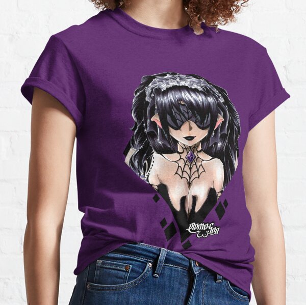 Premium PSD  Anime girl short hair wearing kawaii shirt and jeans