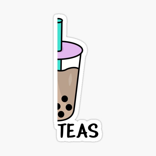 Bubble Tea Besties Mejores Amigos Pegatina