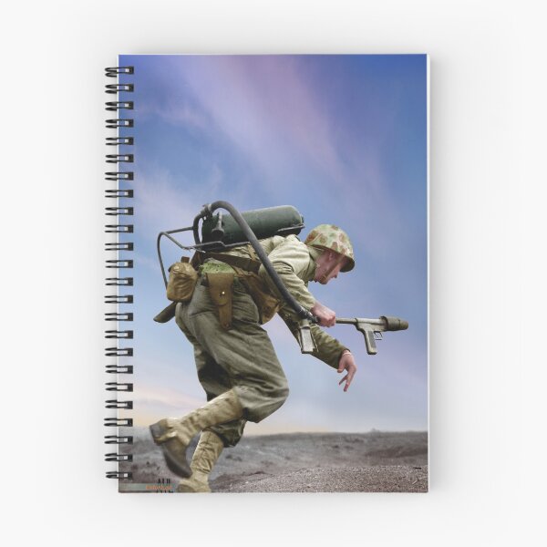 Item preview, US Marine with flamethrower in the Battle of Iwo Jima, Feb, 1945 designed and sold by lexmil.