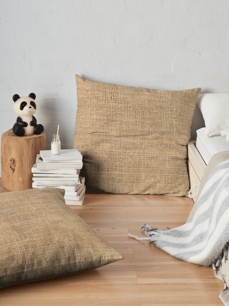 Alternate view of Burlap Floor Pillow