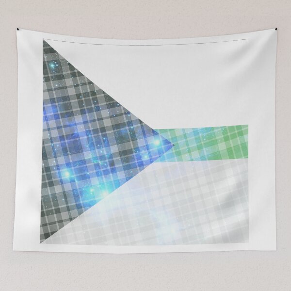 Item preview, Plaid space themed demiromantic flag  designed and sold by Jemjae1112.