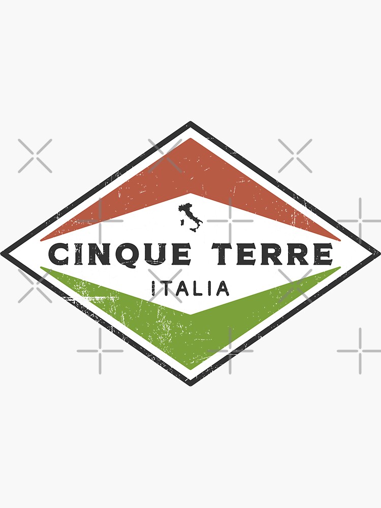 Thumbnail 3 of 3, Sticker, Vintage Cinque Terre Italia designed and sold by dk80.