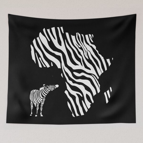 Item preview, AFRICA ZEBRA MAP designed and sold by ReignGFX.