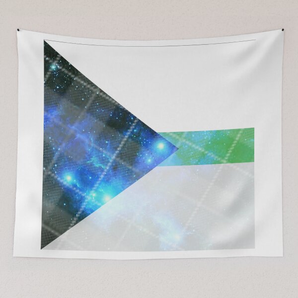 Item preview, Plaid space themed demiromantic flag  designed and sold by Jemjae1112.
