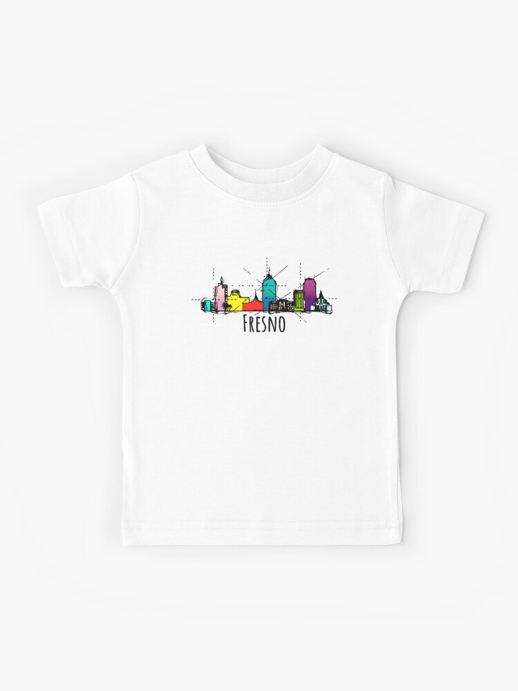 DimDom Colorful Louisville Kentucky Cartoon Funny Gift Kids T-Shirt