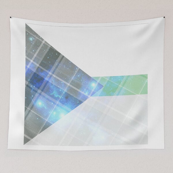 Item preview, Plaid space themed demiromantic flag  designed and sold by Jemjae1112.