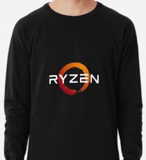 Ryzen 3 logo - done in white for darker backgrounds Lightweight Sweatshirt