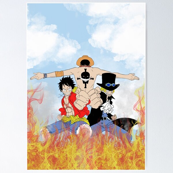 Poster One Piece Ace Sabo Luffy 61x91,5cm