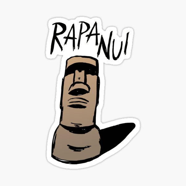 Rapa Nui Moai Sticker For Sale By Logan Redbubble