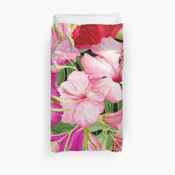 Tropical Power Flowers Duvet Cover