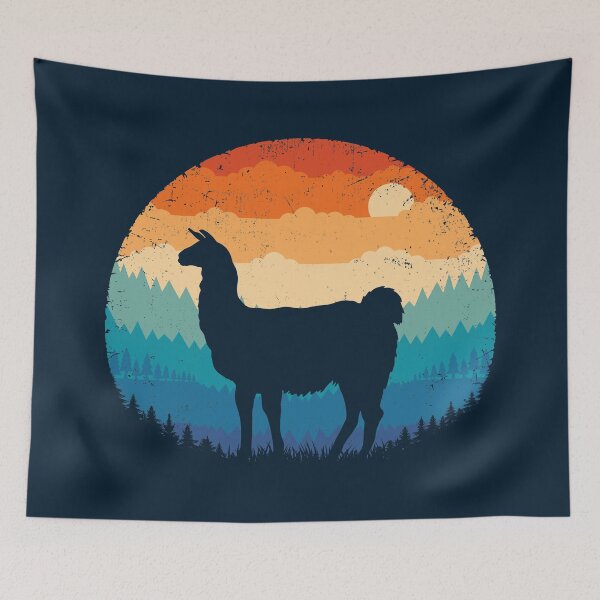 Item preview, Retro Alpaca designed and sold by TigerTom Design.