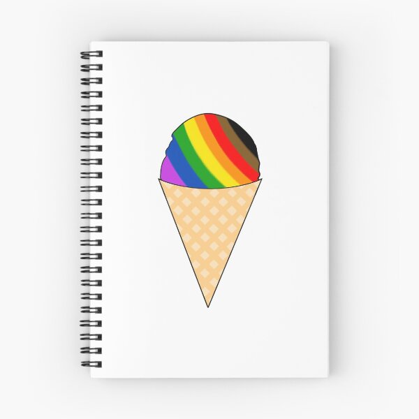 Item preview, philly pride flag ice cream cone designed and sold by omni-nomni.