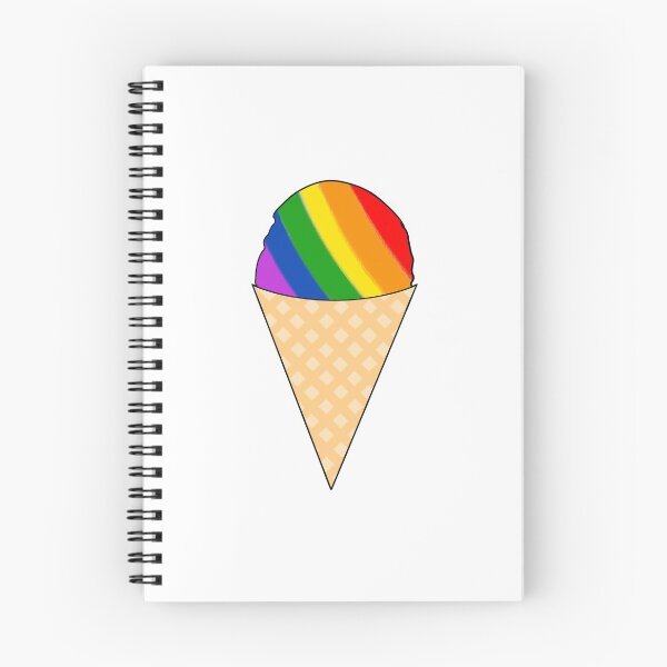 Item preview, pride flag ice cream cone designed and sold by omni-nomni.