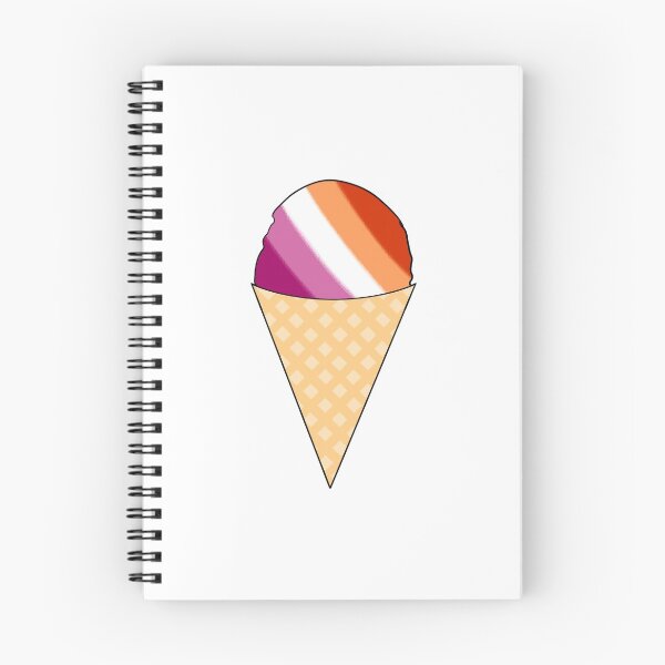 Item preview, lesbian pride flag ice cream cone designed and sold by omni-nomni.