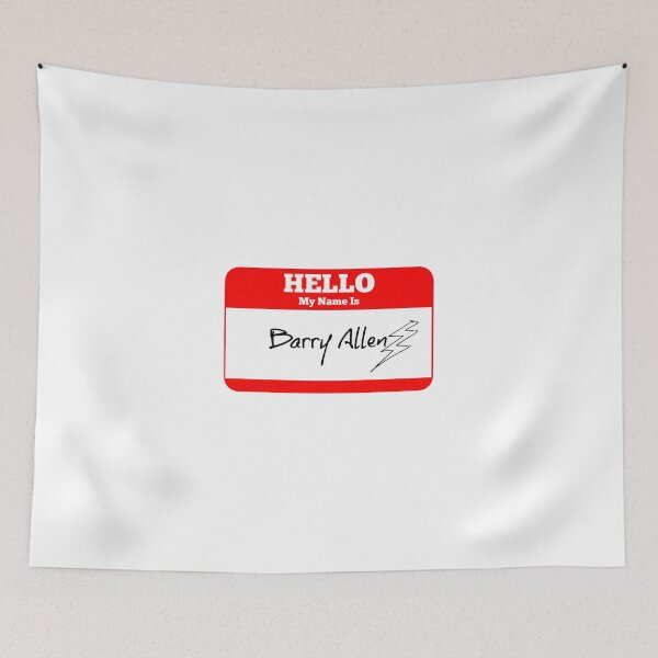 Item preview, Hello My Name Is Barry Allen Sticker designed and sold by FangirlFuel.