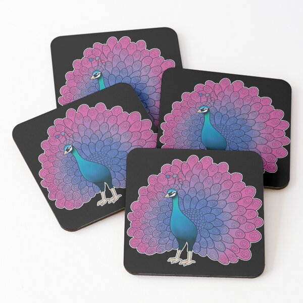 Item preview, Bisexual Pride Peacock designed and sold by celestialuka.
