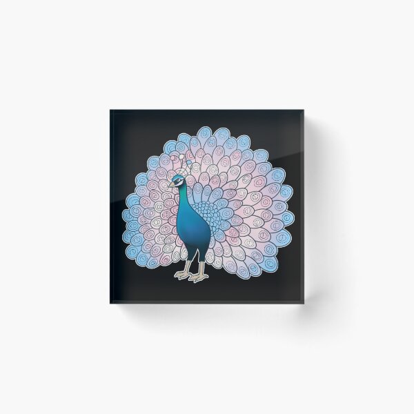 Item preview, Transgender Pride Peacock designed and sold by celestialuka.