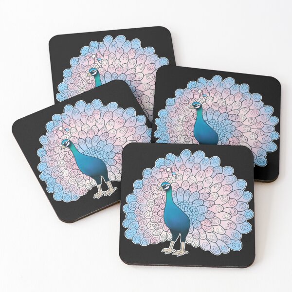 Item preview, Transgender Pride Peacock designed and sold by celestialuka.
