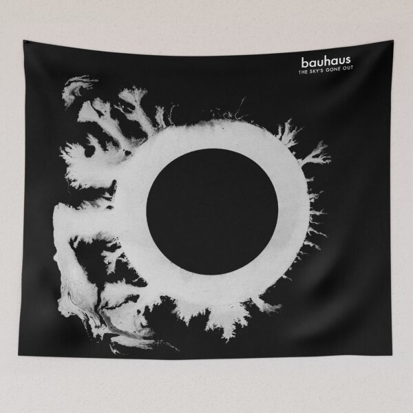 Item preview, Bauhaus the sky's gone out post punk 80s retro black and white artwork designed and sold by Onyria Art.