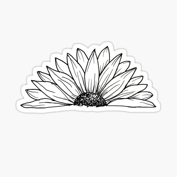 Daisy Flower Sticker — Sisters' Sunflowers