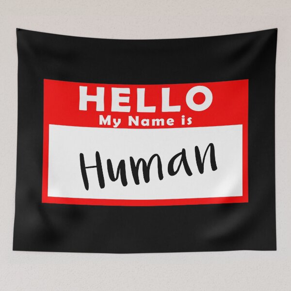 Item preview, Hello My Name is Human Left Chest designed and sold by Shanestillz.