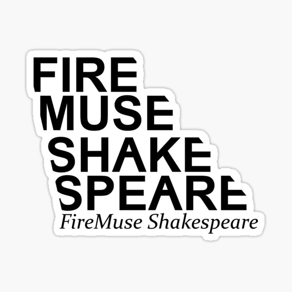 FireMuse Shakespeare logo Sticker