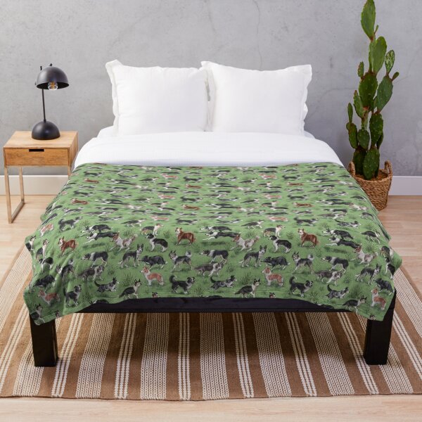 The Border Collie Throw Blanket