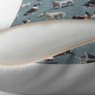 Alternate view of The Bull Terrier Throw Pillow