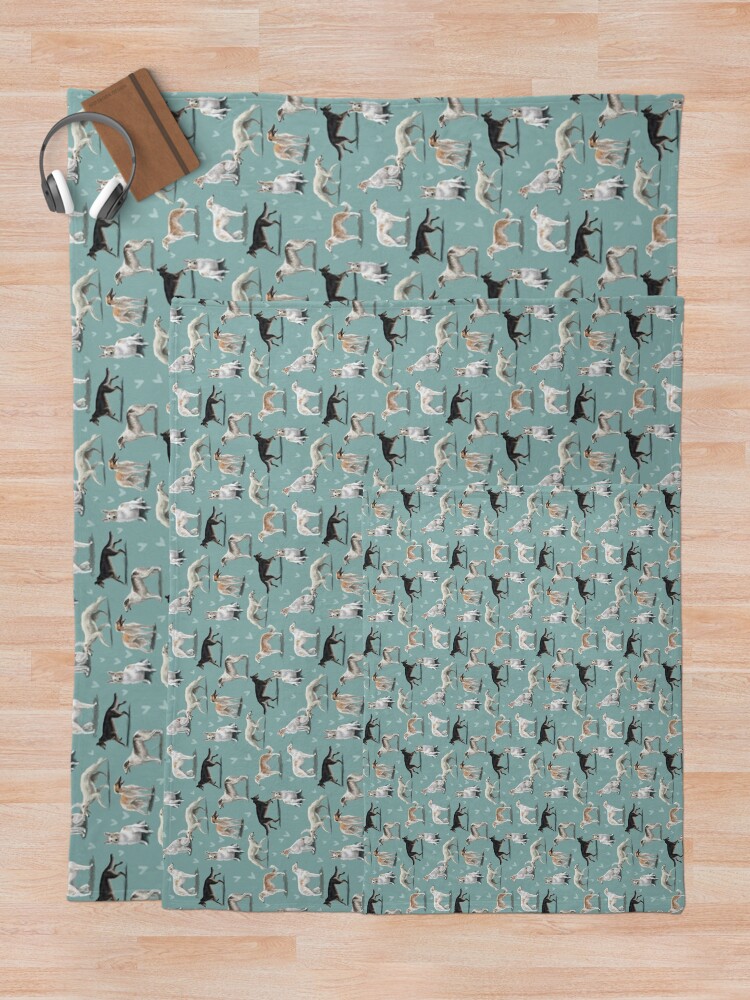 Alternate view of The Borzoi Throw Blanket